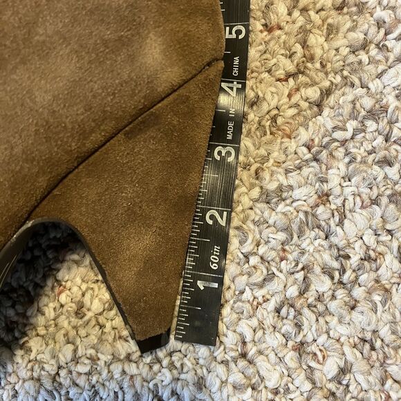 Steve Madden Ollie Suede Heeled Booties Size 9 M Brown Slouchy Ankle Boots - Picture 11 of 11